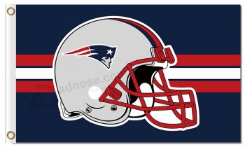 NFL New England Patriots 3'x5' polyester flags helmet with your logo