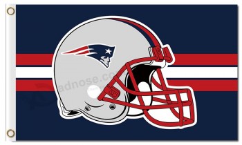 Nfl angleterre patriotes 3'x5 'polyester drapeaux casque