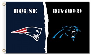 NFL New England Patriots 3'x5' polyester flags VS panthers with your logo