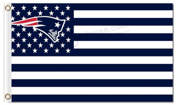 Nfl 뉴 잉글랜드 애국자 3'x5 '폴리 에스테르 깃발 별 줄무늬