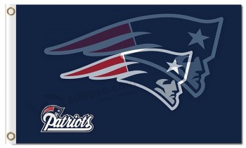 Nfl new england爱国者3'x5'涤纶旗帜双重图像