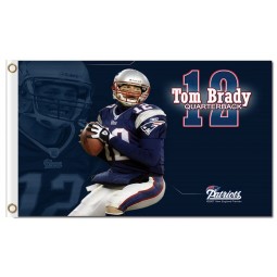 Nfl New England Patrioten 3'x5 'Polyester Fahnen Tom Brady