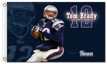 Nfl New England Patrioten 3'x5 'Polyester Fahnen Tom Brady