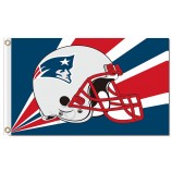 Nfl patriotas de nueva inglaterra 3'x5 'casco de banderas de poliéster