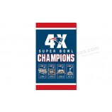 Nfl Nouvelle-Angleterre patriotes 3'x5 'polyester drapeaux championnat