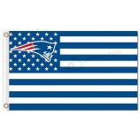 Nfl new inghilterra patriots 3'x5 'bandiere in poliestere a righe stelle