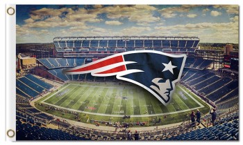 Nfl New England patriots 3'x5 'polyester vlaggenstadion