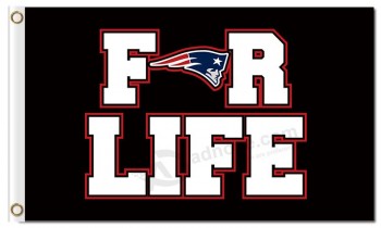 NFL New England Patriots 3'x5' polyester flags for life