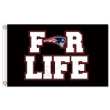 Nfl New England patriots 3'x5 'polyester vlaggen voor het leven