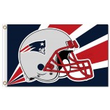 Nfl patriotas de nueva inglaterra 3'x5 'casco de banderas de poliéster