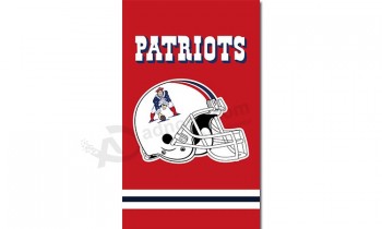 Nfl angleterre patriotes 3'x5 'polyester drapeaux casque