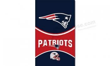 Wholesale custom NFL New England Patriots 3'x5' polyester flags vertical