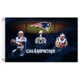 Großhandelsgewohnheit nfl Neu-England Patrioten 3'x5 Polyester-Markierungsfahnenmeister