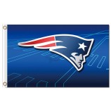 Venta al por mayor personalizada nfl patriotas de Nueva Inglaterra 3'x5 'banderas de poliéster insignia