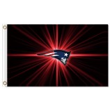 Wholesale cusotm NFL New England Patriots 3'x5' polyester flags light logo