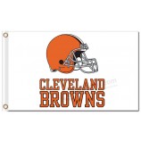 Nfl cleveland棕色3'x5'涤纶旗帜