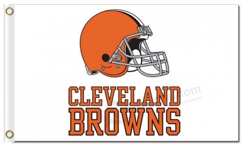 Nfl cleveland browns 3'x5 'bandeiras de poliéster