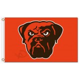 Logo in nfl cleveland browns 3'x5 'poliestere