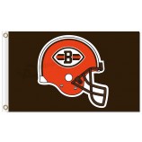 Elmetto per bandiere in poliestere 3'x5 'di cleveland browns nfl