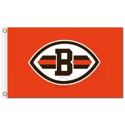 Nfl cleveland browns 3'x5 'polyester vlaggen kapitaal b