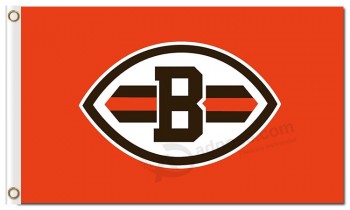 Nfl cleveland browns 3'x5 'polyester vlaggen kapitaal b