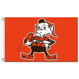 Nfl cleveland棕色3'x5'涤纶旗帜