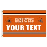 Groothandel op maat nfl cleveland browns 3'x5 'polyester markeert uw tekst