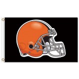 Elmetto per bandiere in poliestere 3'x5 'di cleveland browns nfl