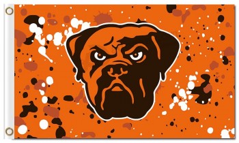 NFL Cleveland Browns 3'x5' polyester flags ink spots
