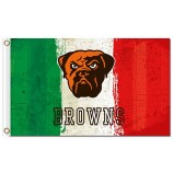 NFL Cleveland Browns 3'x5' polyester flags three colors
