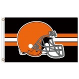 Elmetto per bandiere in poliestere 3'x5 'di cleveland browns nfl