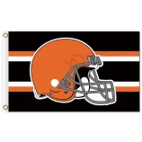 Elmetto per bandiere in poliestere 3'x5 'di cleveland browns nfl