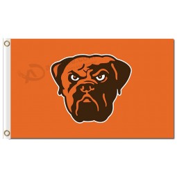 Atacado personalizado nfl cleveland browns 3'x5 'poliéster bandeiras logotipo