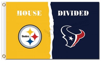 Nfl Pittsburgh steelers drapeaux en polyester 3 'x 5' vs houstan