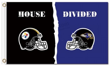 Nfl pittsburgh steelers 3'x5'涤纶旗帜与巴尔的摩乌鸦队