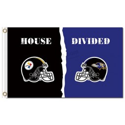 Nfl pittsburgh steelers 3'x5 'Polyester Fahnen vs Baltimore Raben
