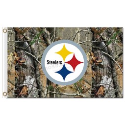 NFL Pittsburgh Steelers 3'x5 'Polyester Fahnen Camouflage
