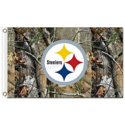 NFL Pittsburgh Steelers 3'x5' polyester flags camo with your logo