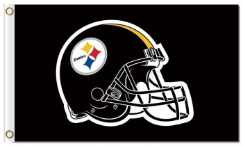 Nfl pittsburgh steelers 3'x5'聚酯旗帜头盔