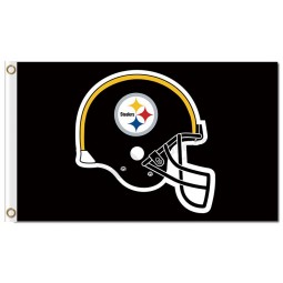 Nfl pittsburgh steelers 3'x5 'Polyester Flaggen Helm