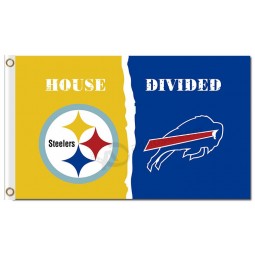 NFL Pittsburgh Steelers 3'x5' polyester flags VS Buffalo Bills with your logo