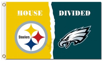 Nfl pittsburgh steelers 3'x5'聚酯旗帜vs老鹰队