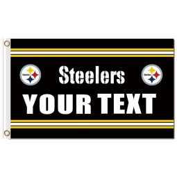 NFL Pittsburgh Steelers 3'x5' polyester flags your text with your logo