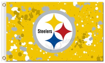 NFL Pittsburgh Steelers 3'x5' polyester flags ink spots with your logo