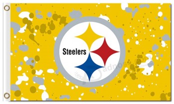 Nfl pittsburgh steelers 3'x5'涤纶标志墨点
