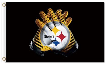 Nfl pittsburgh steelers 3'x5'涤纶旗帜标志手套