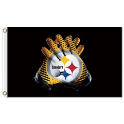 Nfl pittsburgh steelers 3'x5 'Polyester Flaggen Logo Handschuhe