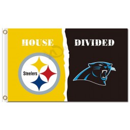 Nfl pittsburgh steelers 3'x5 'Polyester Fahnen Haus geteilt mit Panther
