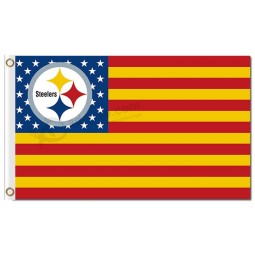 Nfl pittsburgh steelers 3'x5 'Polyester Fahnen Sterne Streifen