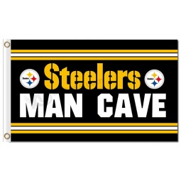 NFL Pittsburgh Steelers 3'x5 'Polyester Fahnen Mann Höhle